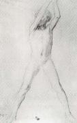 Edgar Degas Study for the youth with Arms upraised Sweden oil painting artist